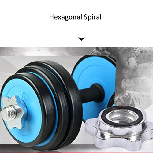 LOFAMI Mancuerna Mancuernas Dumbbell Dumbbells Equipo de Gimnasia con Barra Ajustable con Mancuernas Entrenador de Ejercicio con Brazo Ajustable de Doble Uso Mancuerna Mancuernas Dumbbell Dumbbells