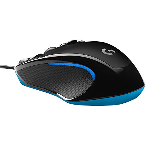 Logitech G300s Ratón Gaming con Cable, Ambidiestro, RGB, Peso Reducido, 9 Botones Programables, Memoria Integrada, PC/Mac - Negro