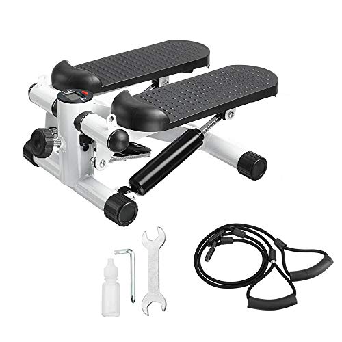 LOOCJ Steppers Domésticos, Steppers con Cuerdas Eléctricas, Steppers Rotativos, Steppers Avanzados con Pantalla Multifuncional De Resistencia De Bicicleta Estática