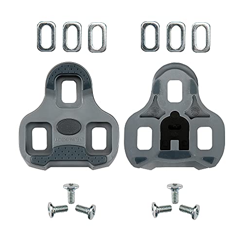 LOOK Cycle - Calas de Ciclismo Delta con Función de Posicionador de Memoria - Compatible con Pedales Estándar LOOK Pedales no KEO - Peso y Tamaño Reducido - 4,5° Libertad Angular - Color Gris