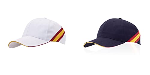 Los Eventos de la Tata. Gorra de España Gorra Bandera de España Mundial de Futbol. Pack 2 Unidades