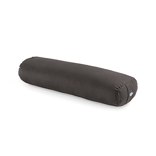 Lotuscrafts Bolster Yoga Rectangular para Yin Yoga - Relleno de Kapok - Cubierta en Algodon Lavable - Cojin Yoga Restaurativo - Bolster Yoga Kapok - Bolster Yoga Algodon