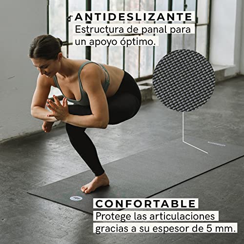 Lotuscrafts Esterilla Yoga Antideslizante Mudra Studio - Colchoneta Yoga Antideslizante Ecologica - Esterilla Pilates y Yoga - Alfombra Yoga - Eco Yoga Mat