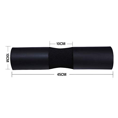 LOVECENTRAL Almohadilla para Barra de Gimnasio, Protectora del Cuello y Hombros, Barbell Squat Pad, para Empuje de Cadera, Sentadillas y Barra Pesas Musculacion, Entrenamiento de Fuerza. (Negro)