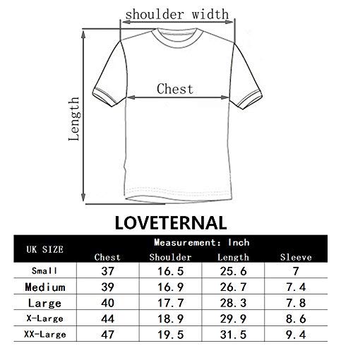 Loveternal Camiseta Divertida 3D Imprimir T-Shirts Músculo Abdominal Gráfico Casual Tops Camisetas de Manga Corta S