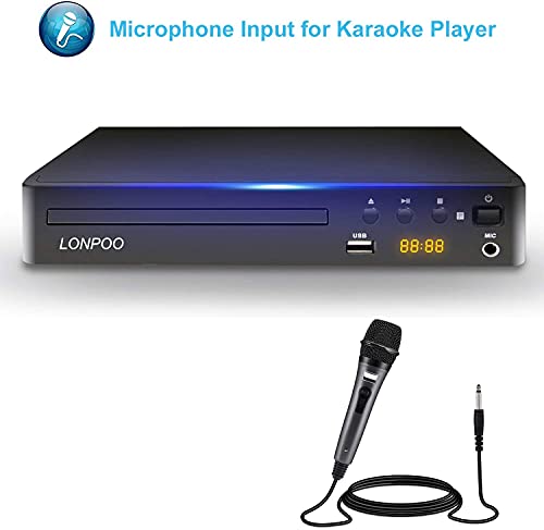 LP-099 Reproductor de DVD (Full HD, HDMI, USB, Multi Region Code Zone Gratis) compatible con DIVX, JPEG y MP3