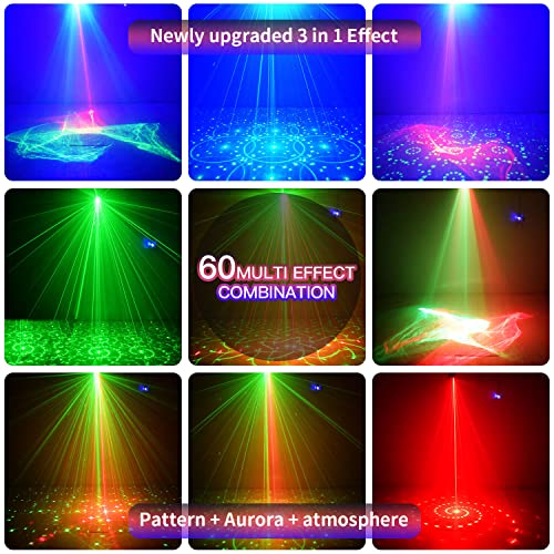 Luces de discoteca, luces de fiesta, luces LED RGB activadas por sonido para DJ, mini luz estroboscópica con control remoto para niños, cumpleaños, fiestas de karaoke, boda[Clase energética A+++]