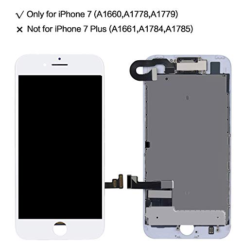 LWMTT Pantalla Tàctil LCD para iPhone 8 Blanco – Táctil Reemplazo Digital Conjunto Completo Recambio Herramientas para la Reparación, Vidrio Protector