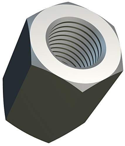 M20 Tuercas de Acoplamiento Hexagonales (60mm 30mm) Tuerca de Varilla Larga Rosca Hembra Acero Aleado Cincado para Equipos de Comunicación DIN 6334 (Paquete de 1) Altura 60mm