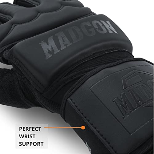 MADGON Guantes MMA Profesionales – Guantes de Boxeo Calidad Profesional y Construcción Duradera – Boxeo, Entrenamiento, Saco de Boxeo, Lucha Libre, Grappling, Artes Marciales – Guantes UFC