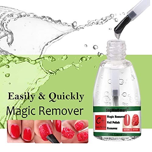 Magic Gel,Removedor de Gel de Uñas, Gel Removedor mágico de esmalte de uñas, Profesional Elimina el Esmalte de Gel Remojo en 3-5 Minutos, NO Dañe Sus Uñas