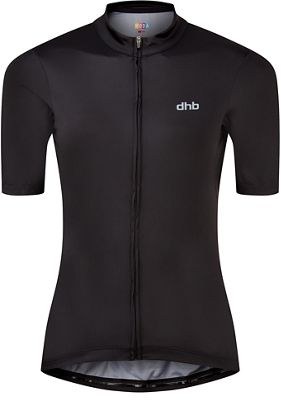 Maillot de manga corta de mujer dhb MODA   - Negro - UK 14, Negro