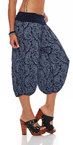 Malito 8581 Capri - Pantalones de baile para mujer azul oscuro Talla única