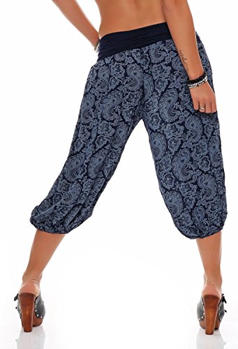 Malito 8581 Capri - Pantalones de baile para mujer azul oscuro Talla única