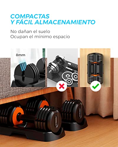 Mancuerna ajustable Xiaomi Fed High-End, 2-10kg. Pesas ajustables. Para gimnasio o hacer deporte en casa.