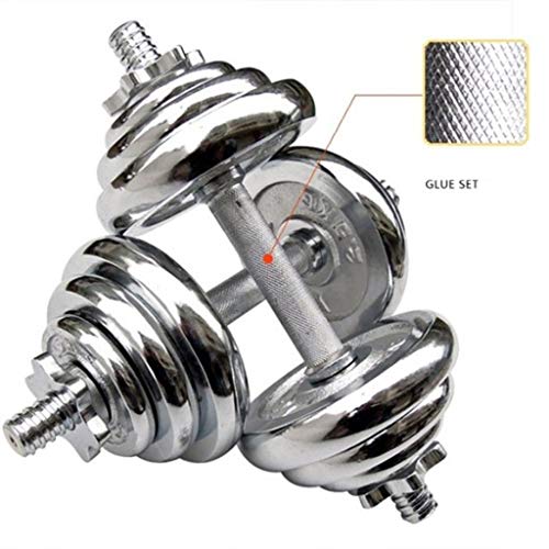 Mancuerna Mancuernas Dumbbell Dumbbells Mancuerna Conjunto de juego de pesos de pesas y el culturismo Conjunto de 2 Pesas - Comfort Grip pesos ajustables 33 / 44lb Mancuerna Mancuernas Dumbbell Dumbbe