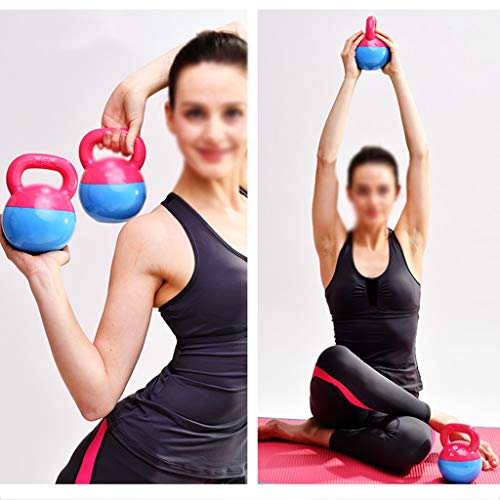 Mancuernas Juego de Kettlebells Fitness, Kettlebells de Hierro Fundido Recubierto de Goma, Ligero y Portátil, Kettlebells para Equipos de Entrenamiento en el Hogar y en el Gimnasio ( Color : Style3 )