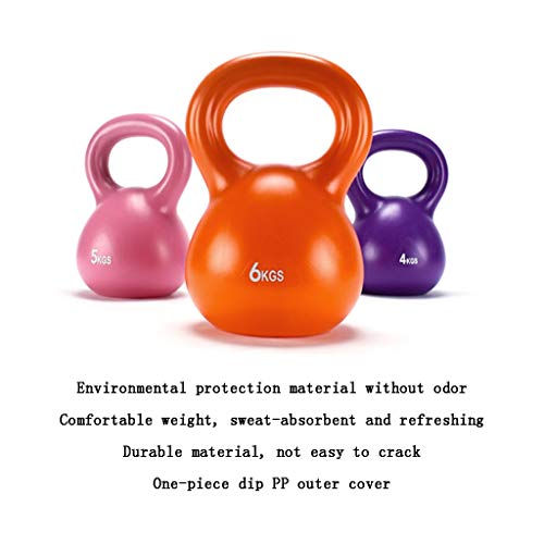 Mancuernas Kettlebells, Fundición Integral, Revestimiento de Manijas, Equipo de Fitness para Sentadillas con Brazo de Elevación de Cadera Femenino, Adecuado para Ejercicio, Pérdida de Peso, Suministro