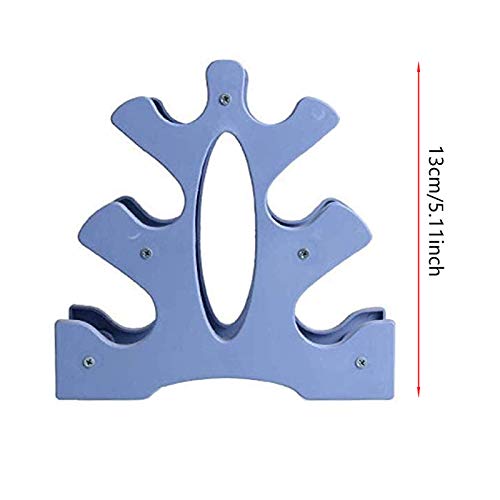 Mancuernas Pequeñas Pequeño Estante Soportes De Mancuernas De Plástico Rack de Mancuernas Gimnasio Mancuerna Rack Mancuernas Rack Rack con Pesas Rack Rack de Pesas Dumbbell Storage Rack Stand （azul）