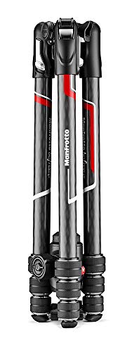 Manfrotto Befree Advanced GT - Trípode de Viaje con Cabezal Fluido, Práctico y Compacto, Trípode Profesional de Carbono para Cámaras DSLR, Reflex, sin Espejo y Accesorios de Fotografía