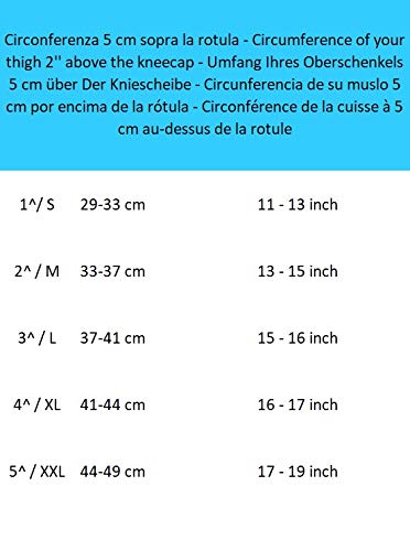 MANIFATTURA BERNINA Saniform 4013 (Talla 4) - Rodillera elástica compresión para Mujer y Hombre Soporte para Rodilla