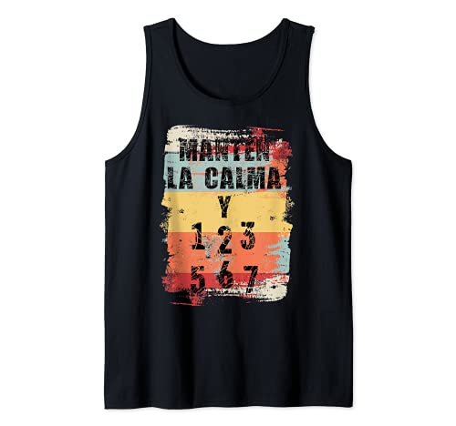 Mantén la calma y baila salsa Camiseta sin Mangas