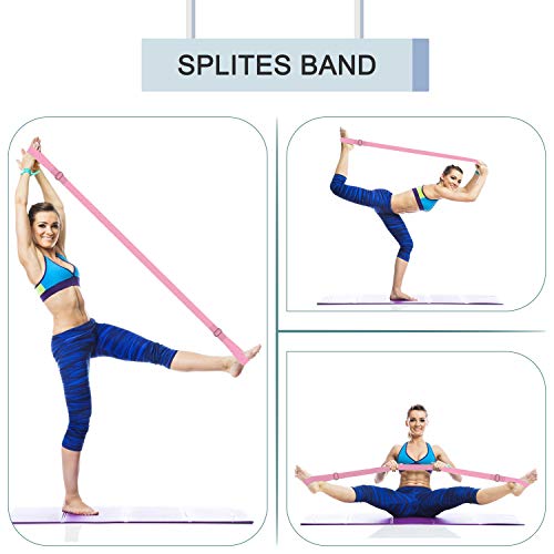 MaoXinTek Correa de Yoga, Ballet Banda Elástica para Piernas, Cinturón Equipo Cinta para la Pierna de Estiramientopara para Baile, Gimnasia, Entrenamiento de Gimnasia, Taekwondo