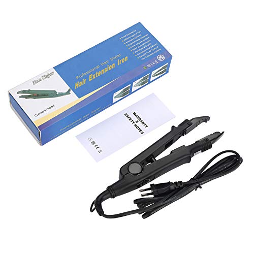 Máquina de conector de extensión de cabello Herramienta de hierro de fusión de salón Herramientas de conector de peluca Styler para hombres