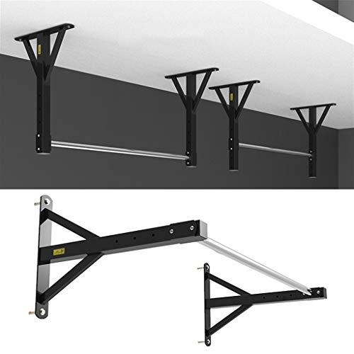 Máquinas de Brazo Dip Stand Press Bar Pull-ups Barra Horizontal Techo Brazo De Doble Momento Big Loop Fitness La Altura Se Puede Ajustar (Color : Black, Size : 120 * 45 * 63cm)