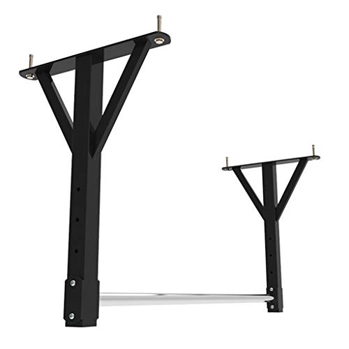 Máquinas de Brazo Dip Stand Press Bar Pull-ups Barra Horizontal Techo Brazo De Doble Momento Big Loop Fitness La Altura Se Puede Ajustar (Color : Black, Size : 120 * 45 * 63cm)