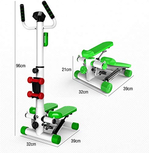 Máquinas De Step Stepper Fitness Mini Stepper Aerobic con Asas Stepper Twister Ajustable Equipo De Ejercicio De Fitness para Uso En El Gimnasio En Casa Capacità: 120 Kg B,1