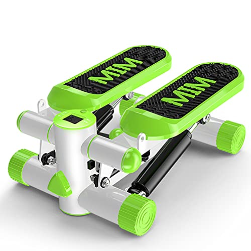 Máquinas de step, Steppers Para El Hogar Para El Ejercicio De Fitness, Máquina De Ejercicios Stepper Con Bandas Lcd Y Resistencia, Máquina Aerobia Stepper Para Principiantes Usuarios Avan(Color:Verde)