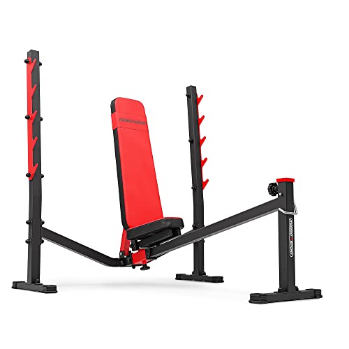 Marbo Sport Banco inclinado negativo con soporte para mancuernas MS-L106