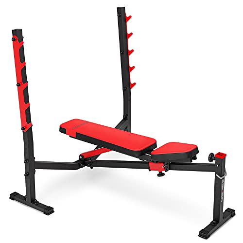 Marbo Sport Banco inclinado negativo con soporte para mancuernas MS-L106