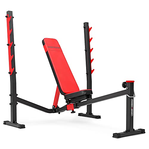 Marbo Sport Banco inclinado negativo con soporte para mancuernas MS-L106