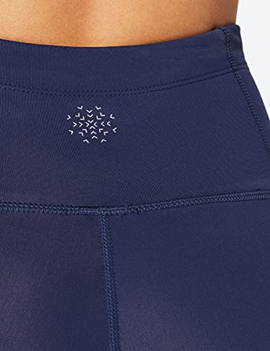 Marca Amazon - AURIQUE Leggings de Deporte Térmicos Mujer, Azul (Navy), 38, Label:S