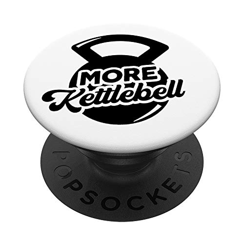 Más pesas rusas para levantamiento de pesas, ejercicio, fitness, juego de palabras PopSockets PopGrip Intercambiable