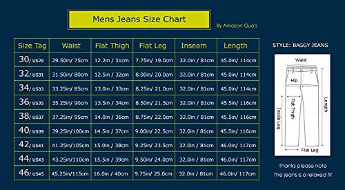 Más Tamaño Mens Denim Cargo Pantalones Vaqueros con Carga Lateral Bolsillo Hip Hop Baggy Jeans Loose Fit Pantalones Largos Tamaño Grande 40 44 46