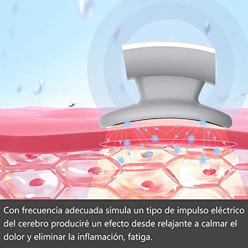 masajeador cervical, masajeador de cuello eléctrico, terapia electromagnética profunda, aliviar el dolor de los músculos del cuello, función de calefacción, oficina en casa