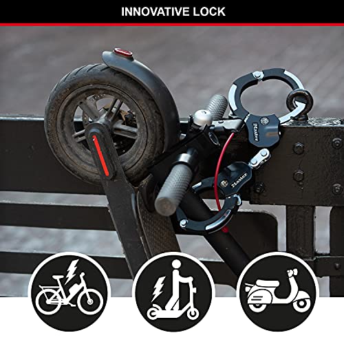 MASTER LOCK Antirrobo Bloqueo [Acero Reforzado Laminado] [36cm] 8200EURDPRO - Candado de Bicicleta, Patinete Electrico, Carros Bebe