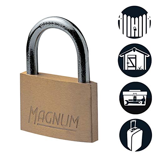 Master Lock CAD20 Magnum Candado Pequeño de Latón Macizo a Llave