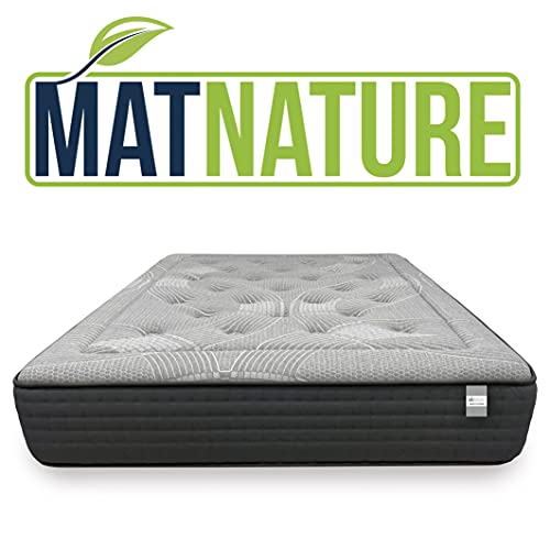 Matnature | Colchón Modelo Platinum | Altura 30 cm | Colchón Viscoelástico | Colchón Muelles Ensacados | Colchón Transpirable | Colchón Antideslizante | Colchón Antiácaros (135 x 190 cm)