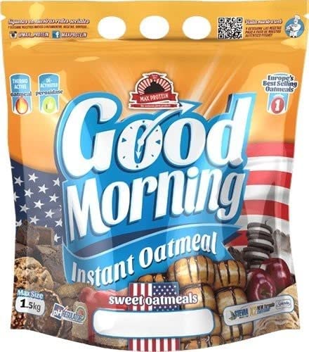 Max Protein Harina de Avena - Instant Oatmeal Good Morning 1,5 kg Sabor Donut