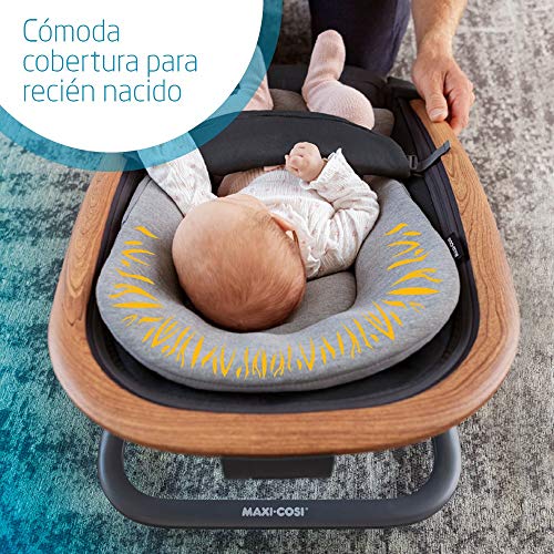 Maxi-Cosi Kori Hamaca bebé ergonómica de balanceo natural, plegable y portátil, Essential Grey (gris)