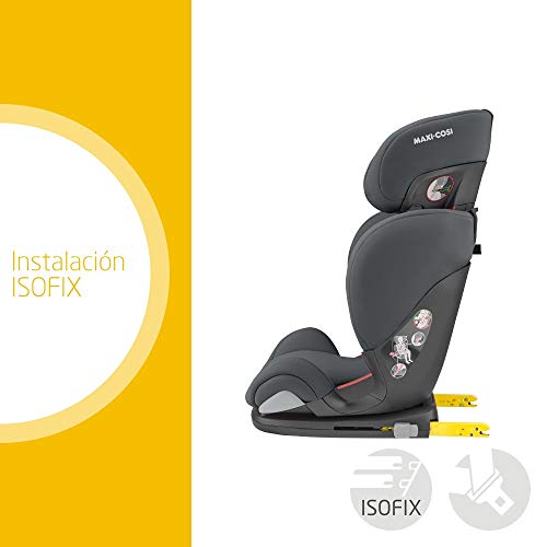 Maxi-Cosi RodiFix AirProtect Silla Coche Grupo 2/3 ISOFIX, 15 - 36 kg, Silla Auto Reclinable, Crece con el Niño 3.5 - 12 Años, Color Authentic Graphite (gris)