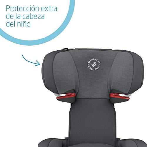 Maxi-Cosi RodiFix AirProtect Silla Coche Grupo 2/3 ISOFIX, 15 - 36 kg, Silla Auto Reclinable, Crece con el Niño 3.5 - 12 Años, Color Authentic Graphite (gris)