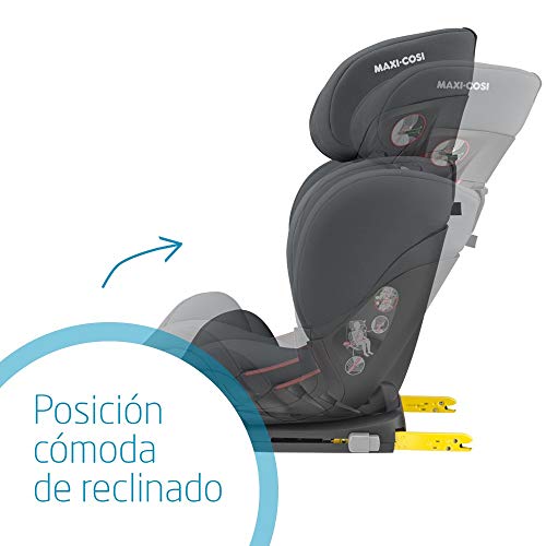 Maxi-Cosi RodiFix AirProtect Silla Coche Grupo 2/3 ISOFIX, 15 - 36 kg, Silla Auto Reclinable, Crece con el Niño 3.5 - 12 Años, Color Authentic Graphite (gris)