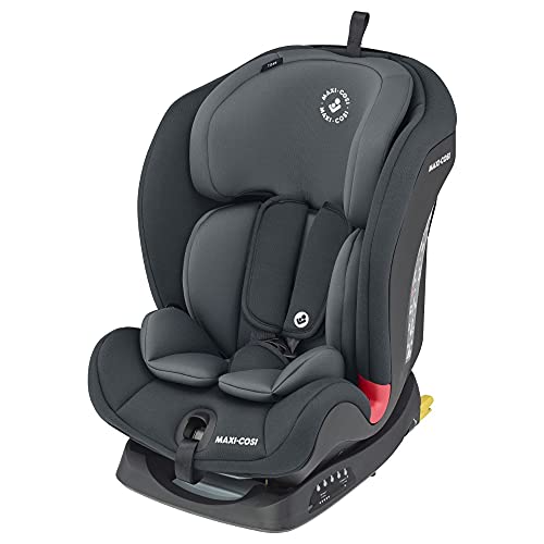 Maxi-Cosi Titan Silla Coche Bebé Grupo 1/2/3 ISOFIX, 9-36 kg, Silla Auto Bebé Reclinable, Crece con el Niño desde 9 Meses hasta 12 Años, Color Basic Grey