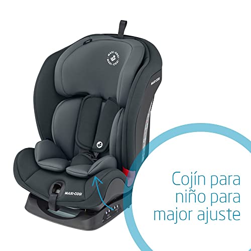 Maxi-Cosi Titan Silla Coche Bebé Grupo 1/2/3 ISOFIX, 9-36 kg, Silla Auto Bebé Reclinable, Crece con el Niño desde 9 Meses hasta 12 Años, Color Basic Grey