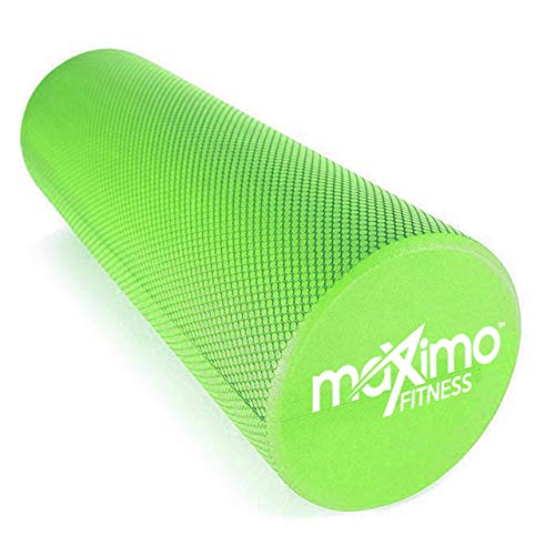 Maximo Fitness Rodillo DE Espuma - EVA - 15cm * 45cm, Peso Ligero - Proporciona un Masaje Muscular Firme Pero cómodo - Guía de Inicio Rápido Gimnasia, Pilates, Yoga - ¡Garantía de por Vida!